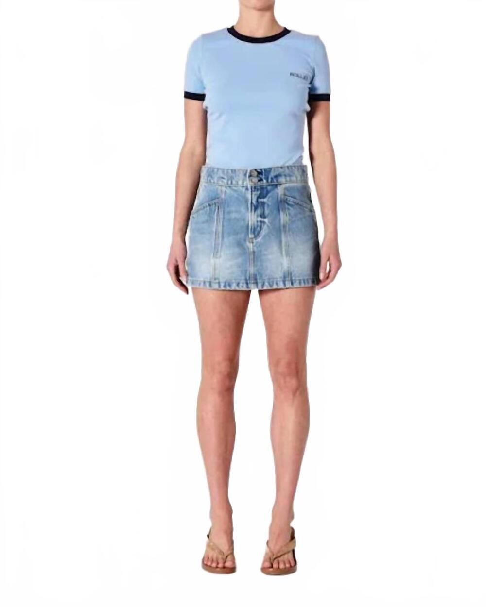 NEW ROLLA'S 90's relaxed mini deco skirt in lennon